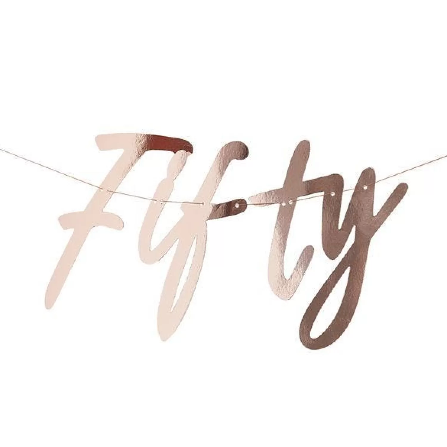 Sale Party Delights 50Th Rose Gold Happy Birthday Banner Bunting
