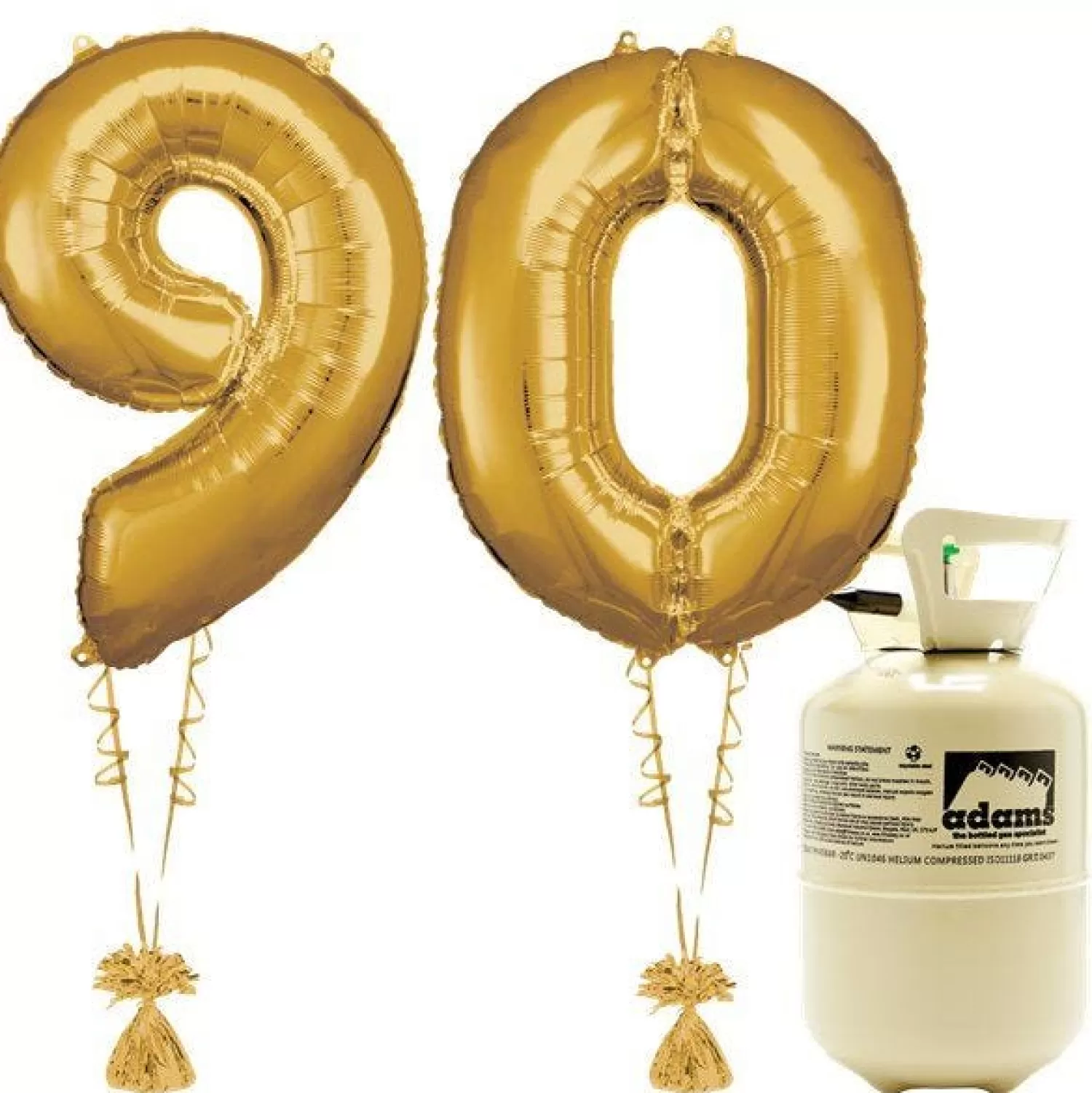 Cheap Party Delights Age 90 Gold Foil Kit With Helium, Ribbon And Weights