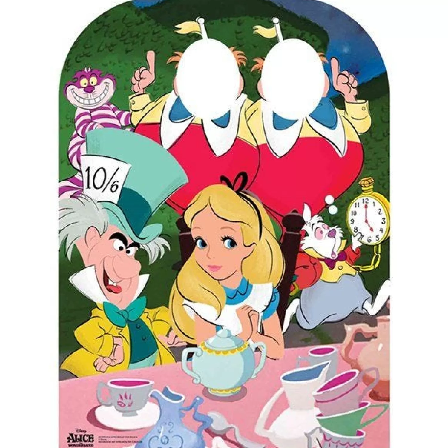 Clearance Party Delights Alice In Wonderland Tea Party Stand In Photo Prop - 131Cm X 95Cm