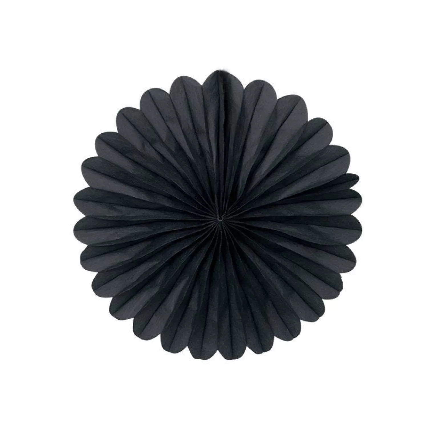 Online Party Delights Black Mini Paper Fan Decorations - 15Cm (3Pk)