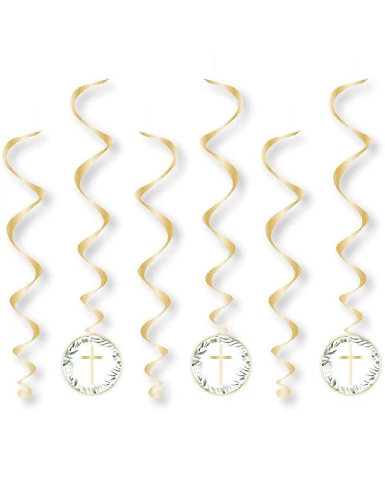 Best Sale Party Delights Botanical Celebration Cross Hanging Swirl Decorations (6Pk)