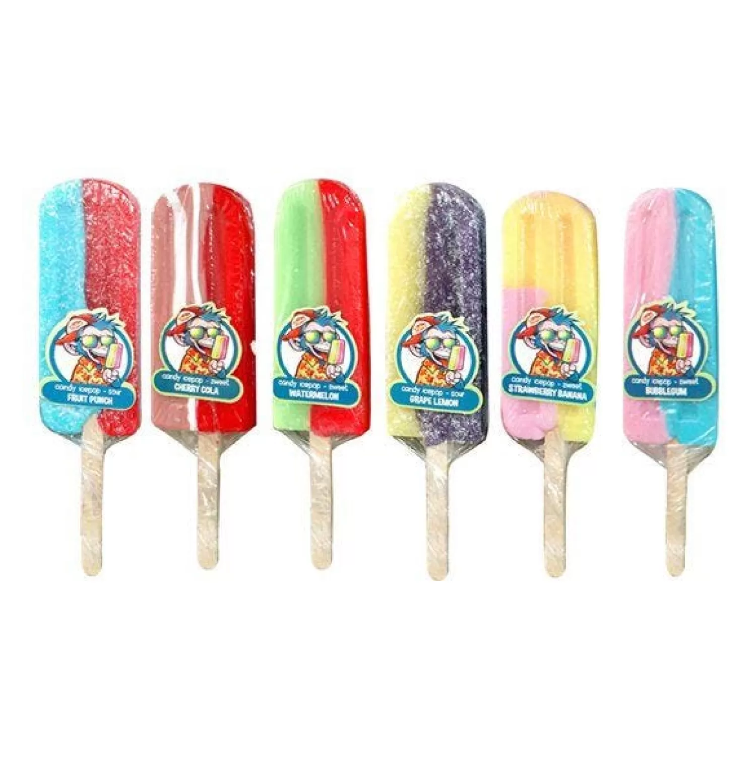Flash Sale Party Delights Candy Ice Pop Lolly - Assorted Flavours - 58G