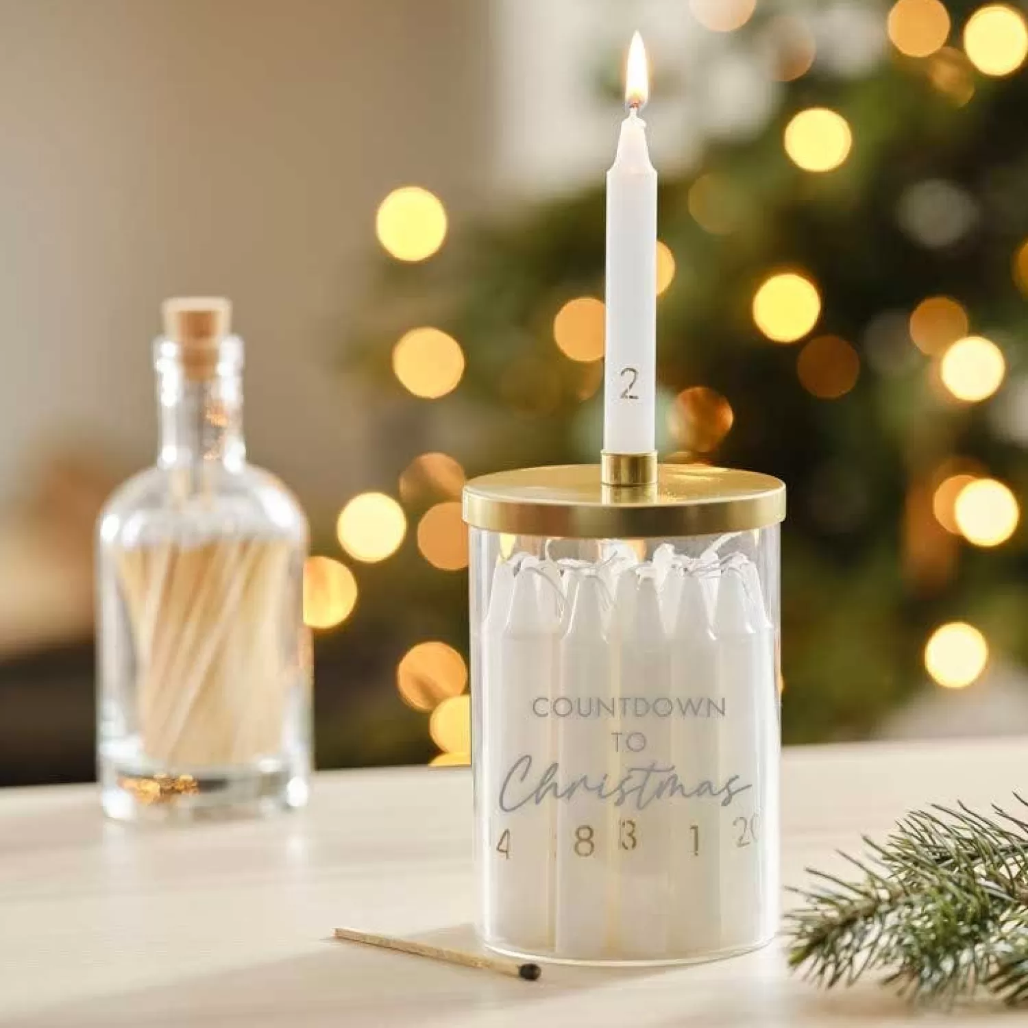 Christmas Candle Advent Calendar - 15Cm<Party Delights Shop