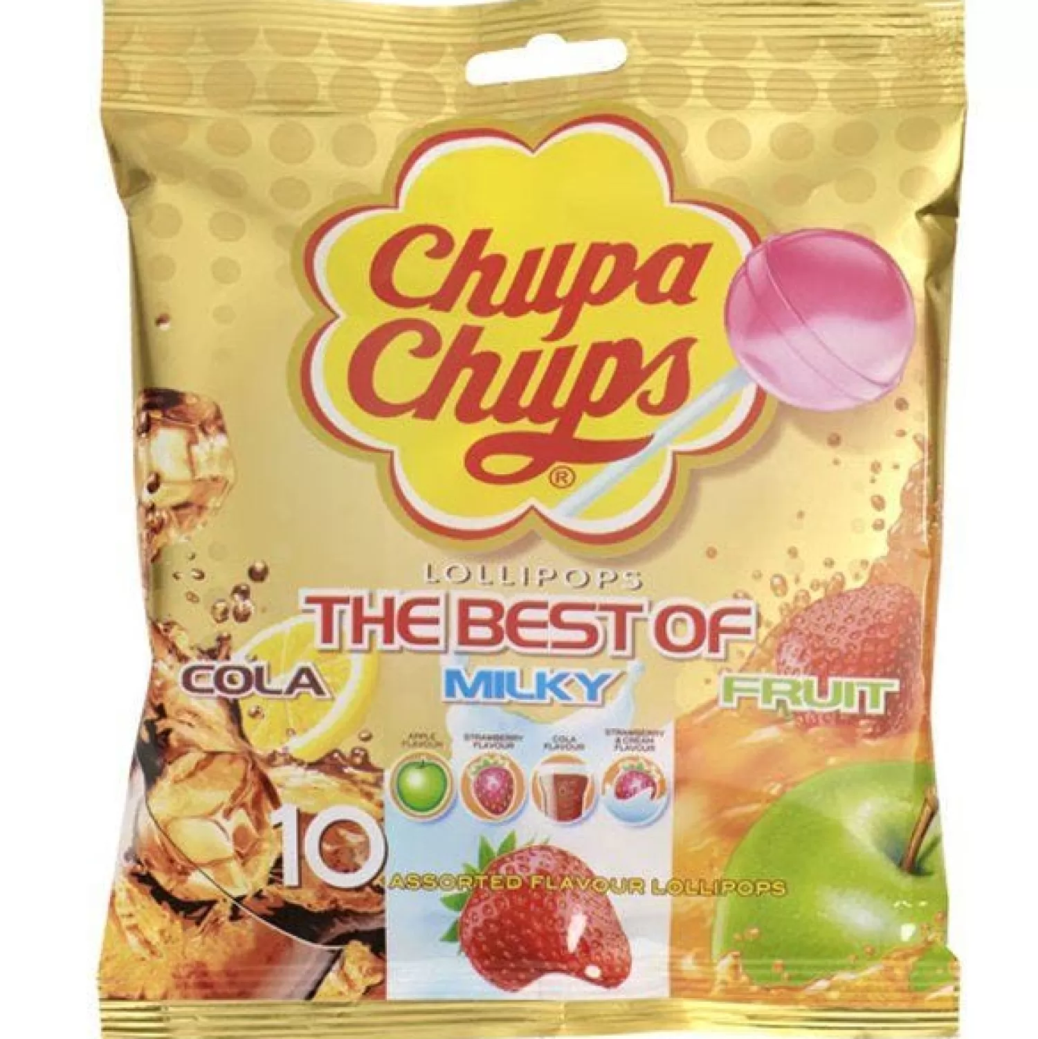 Best Sale Party Delights Chupa Chups Lollipops - The Best Of Cola, Milky & Fruit Flavours X10
