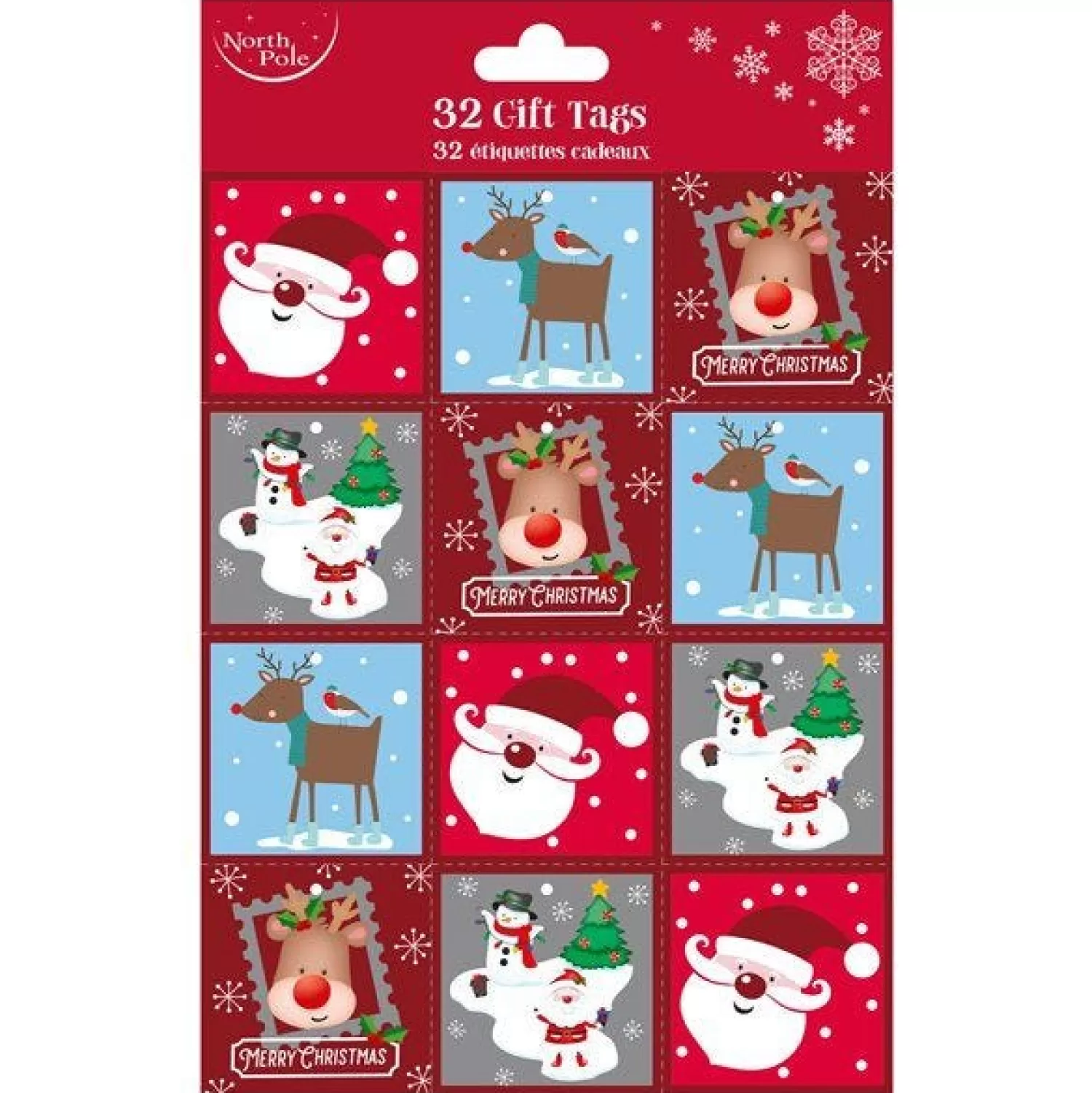 Cute Santa & Friends Gift Tags (32Pk)<Party Delights Fashion