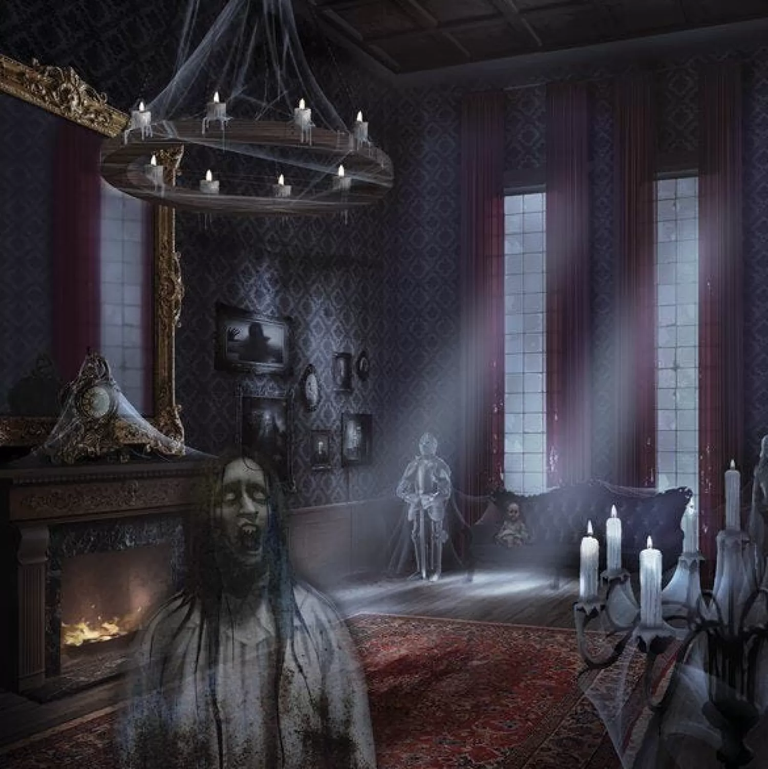 Dark Manor Wall Decoration Kit - 1.65M (2Pk)<Party Delights New