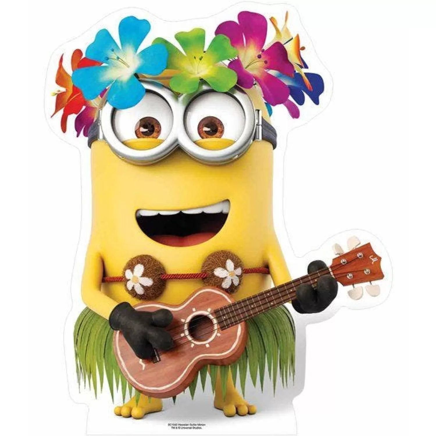 Store Party Delights Despicable Me Hawaiian Guitar Dave Minion Cardboard Cutout - 81Cm X 65Cm
