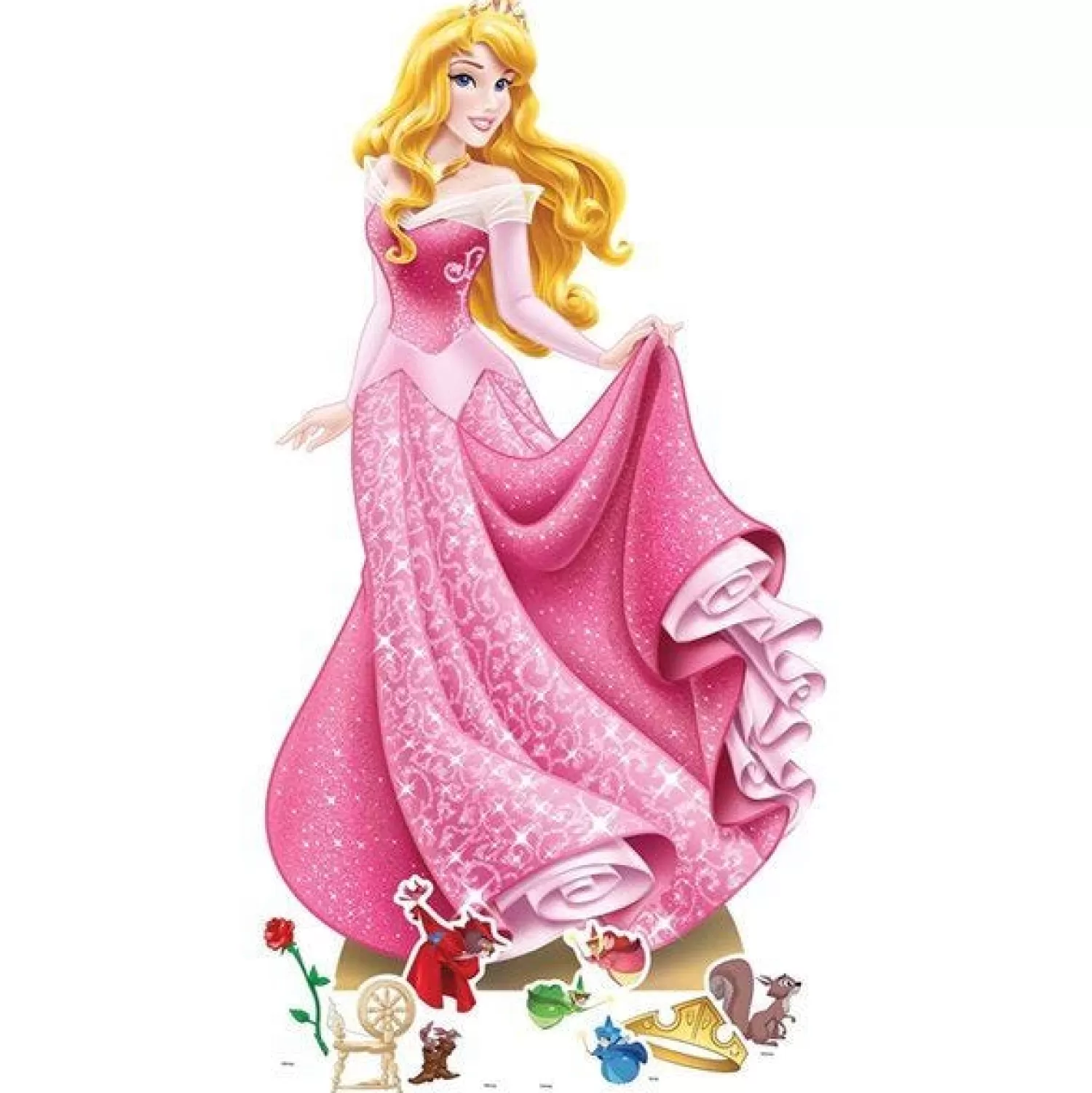 Online Party Delights Disney Aurora Sleeping Beauty Cardboard Cutout - 134Cm X 76Cm