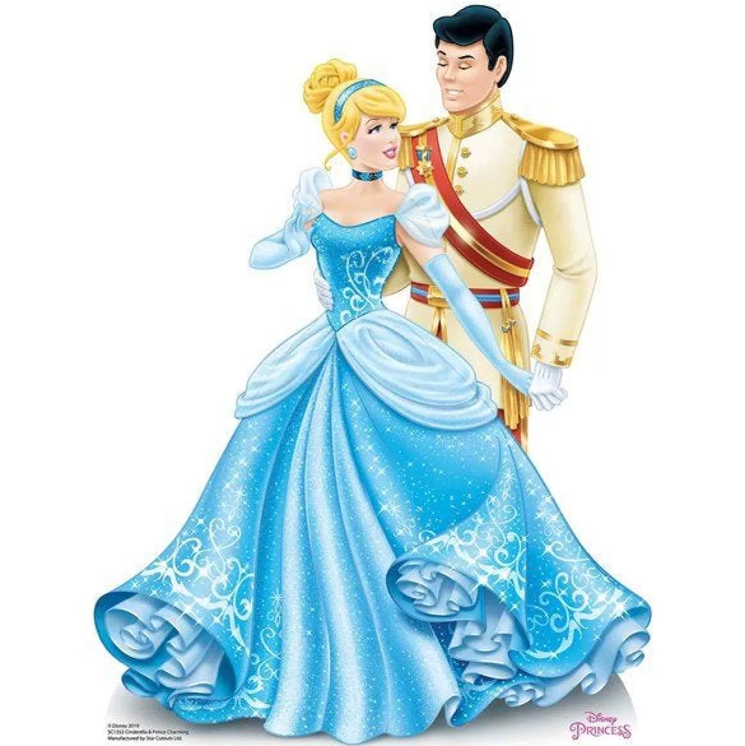 Hot Party Delights Disney Princess Cinderella & Prince Charming Cardboard Cutout - 79Cm X 60Cm