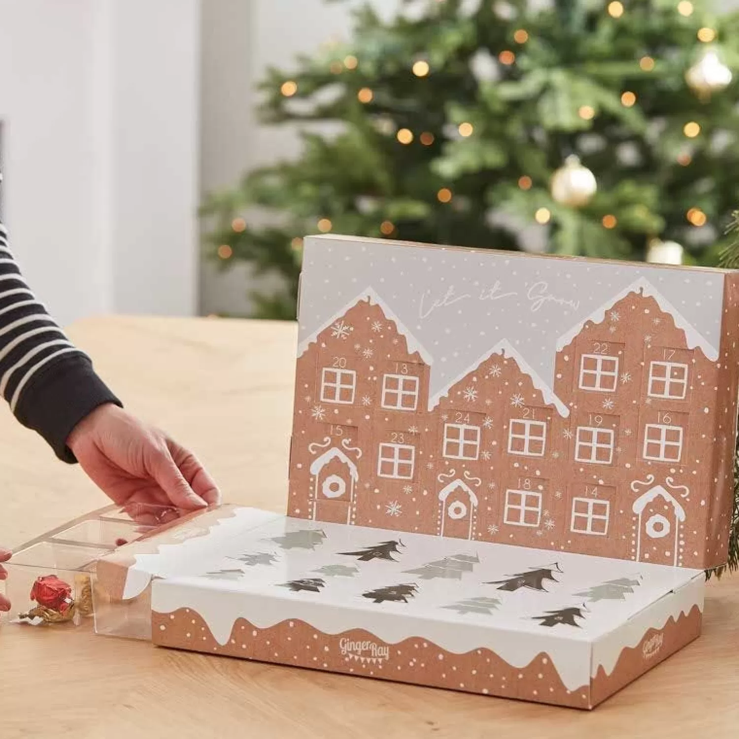 Fill Your Own Pop Up Festive Snow Scene Advent Calendar<Party Delights Best