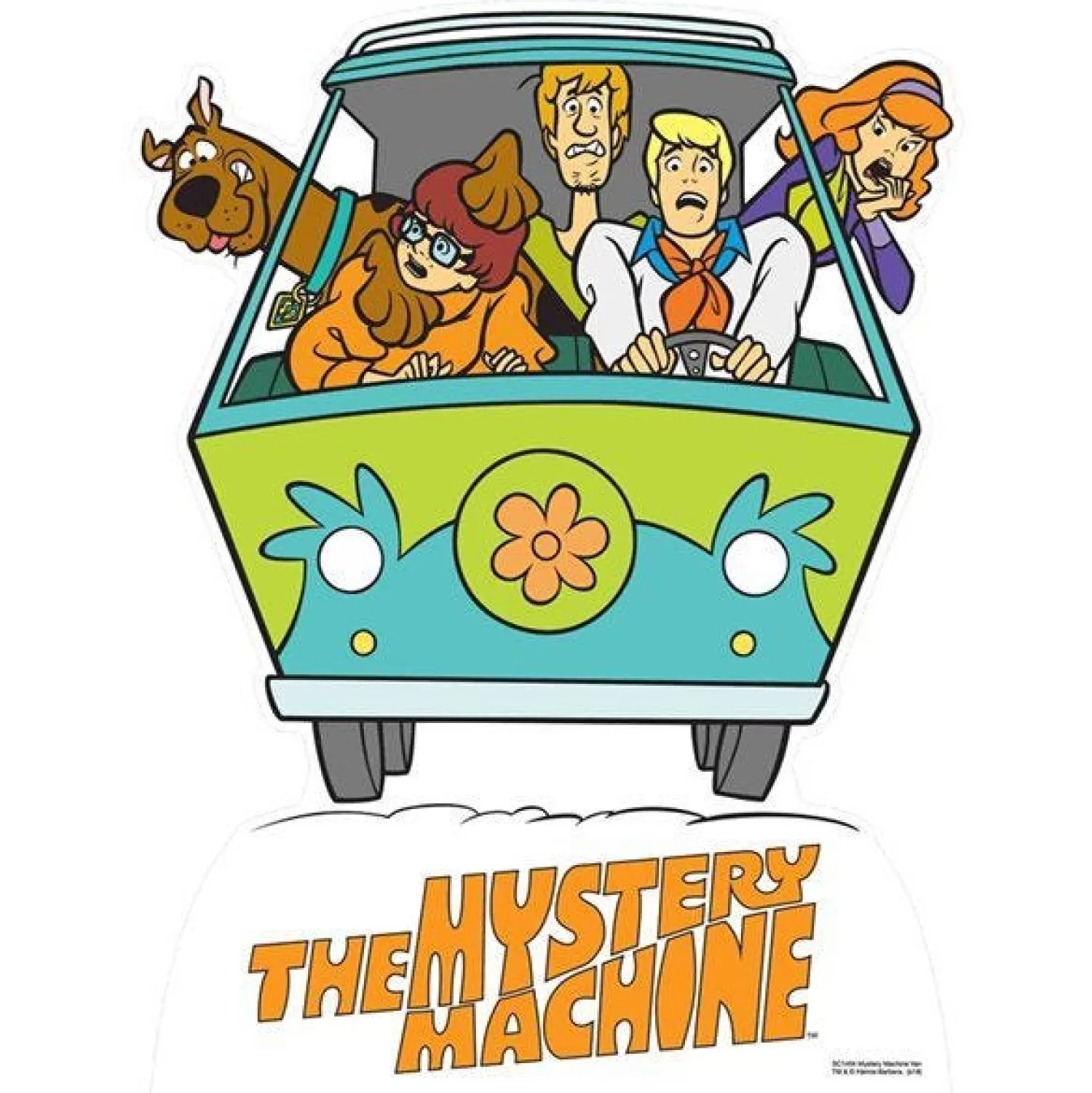 Hot Party Delights Fred's Mystery Machine Scooby Doo Cardboard Cutout - 93Cm X 73Cm