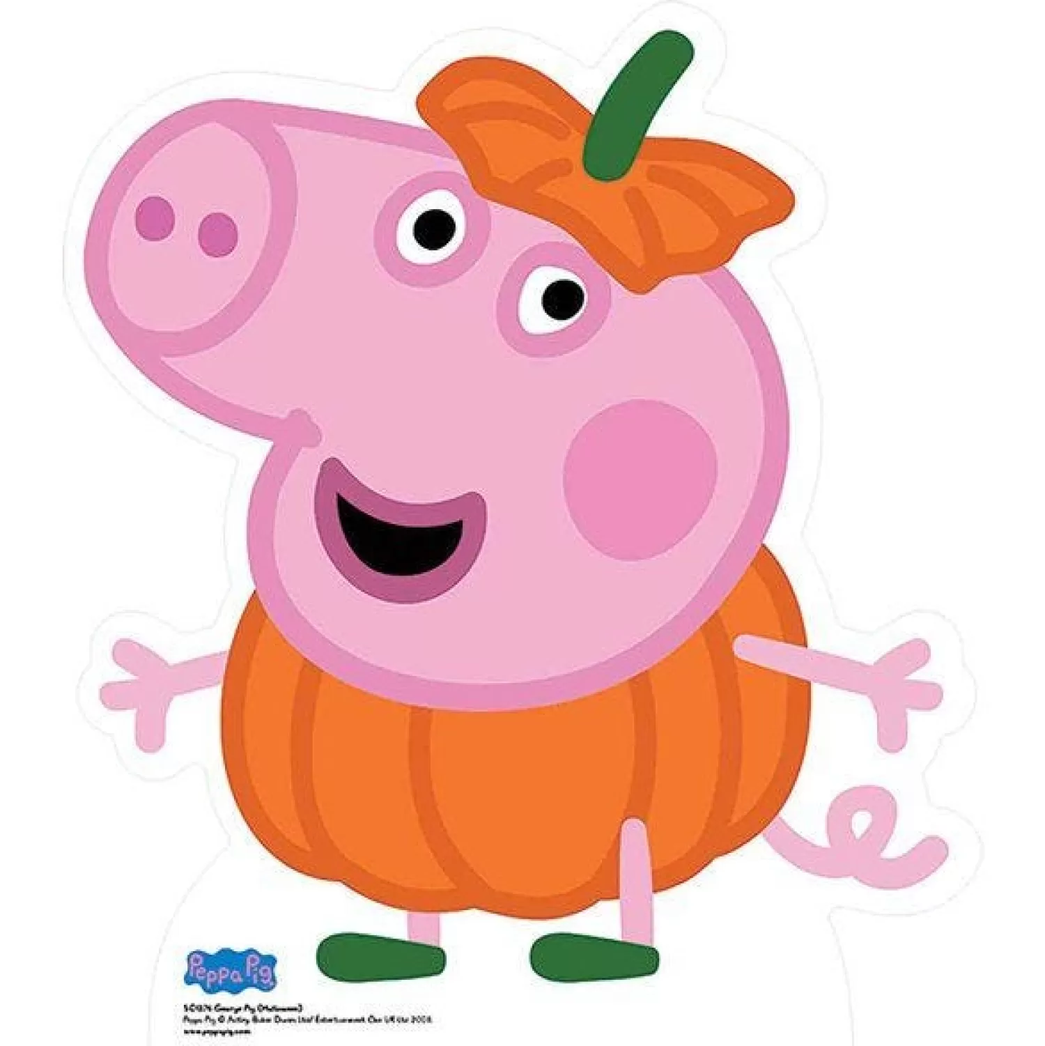 George Pig Halloween Peppa Pig Cardboard Cutout - 54Cm X 47Cm<Party Delights Online