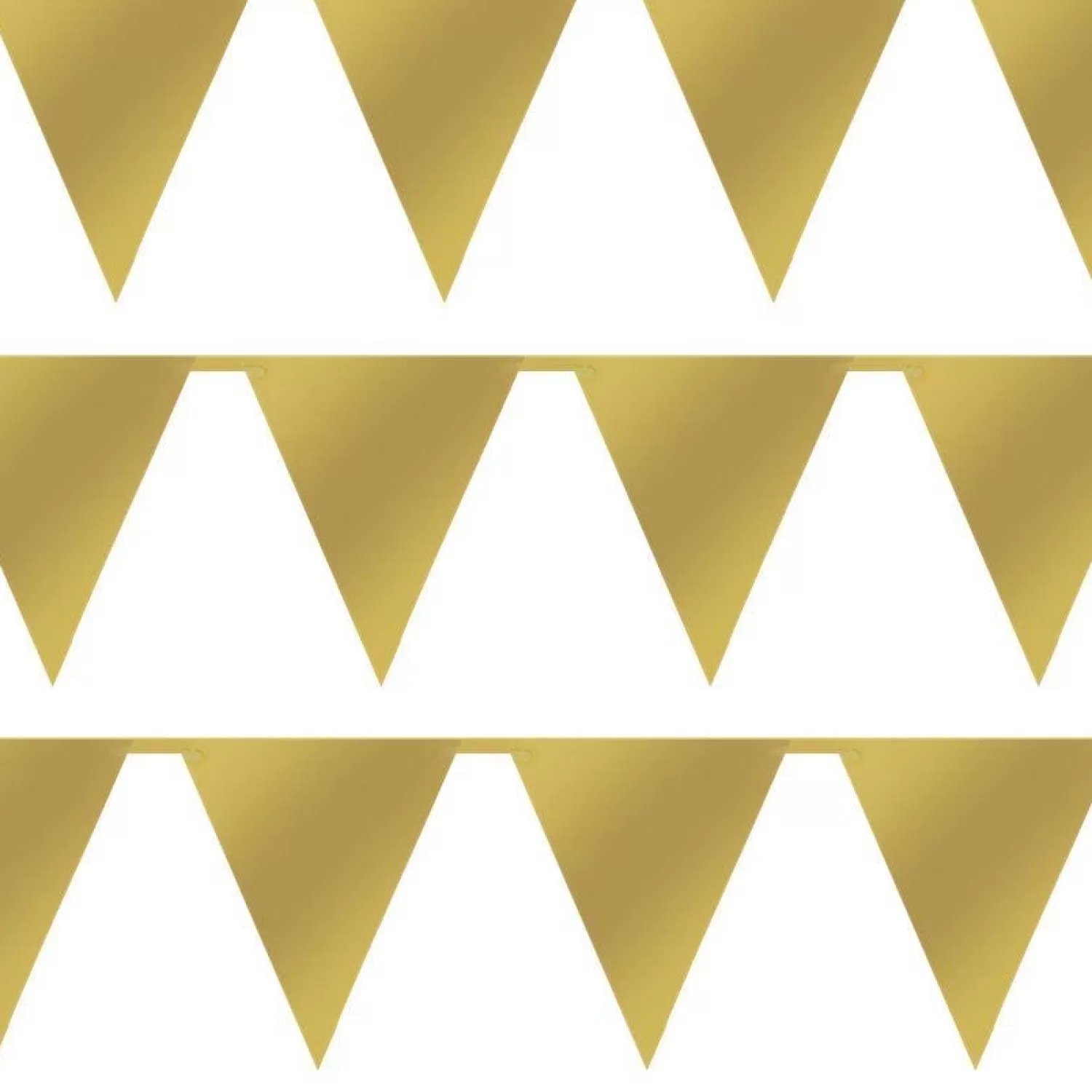 Fashion Party Delights Gold Paper Bunting - 4.5M