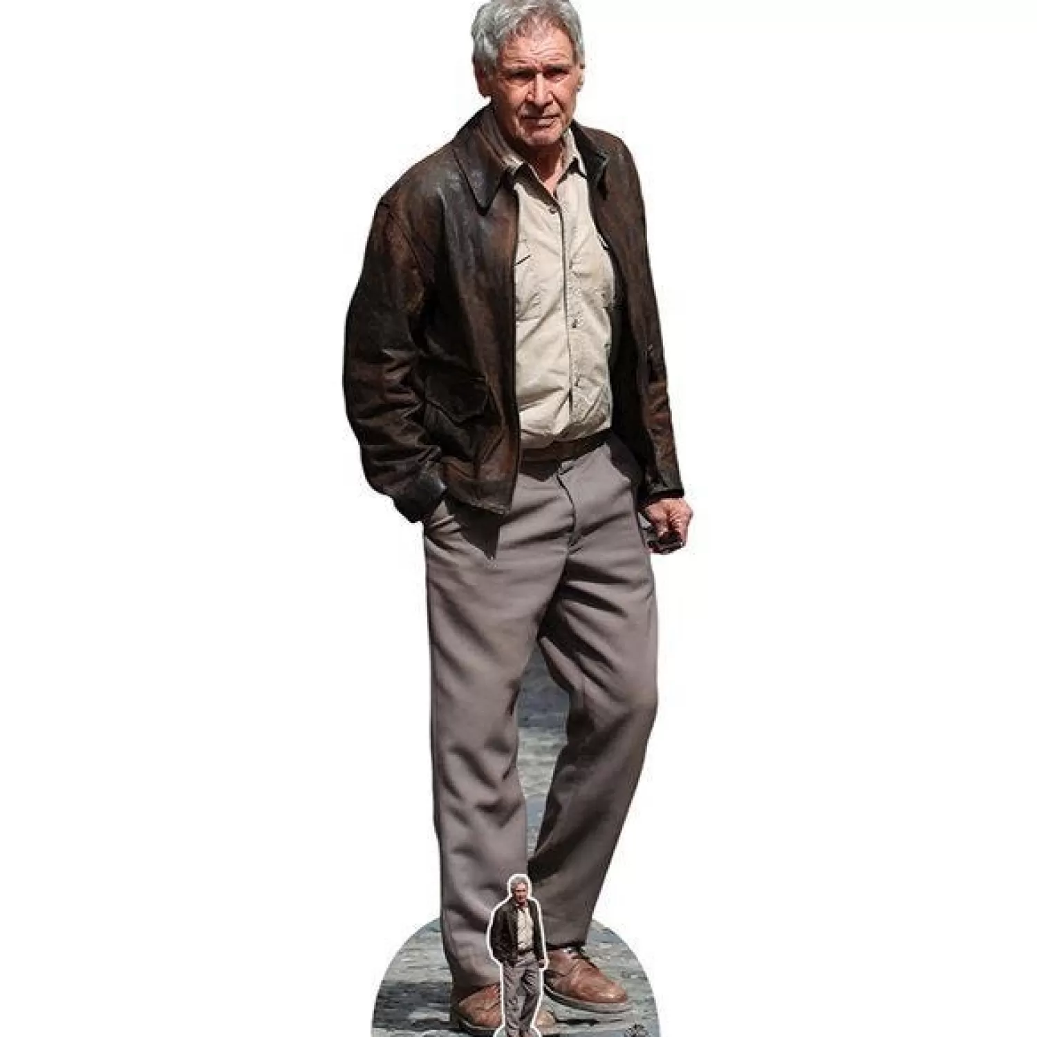 Cheap Party Delights Harrison Ford Brown Leather Jacket Cardboard Cutout - 186Cm X 61Cm
