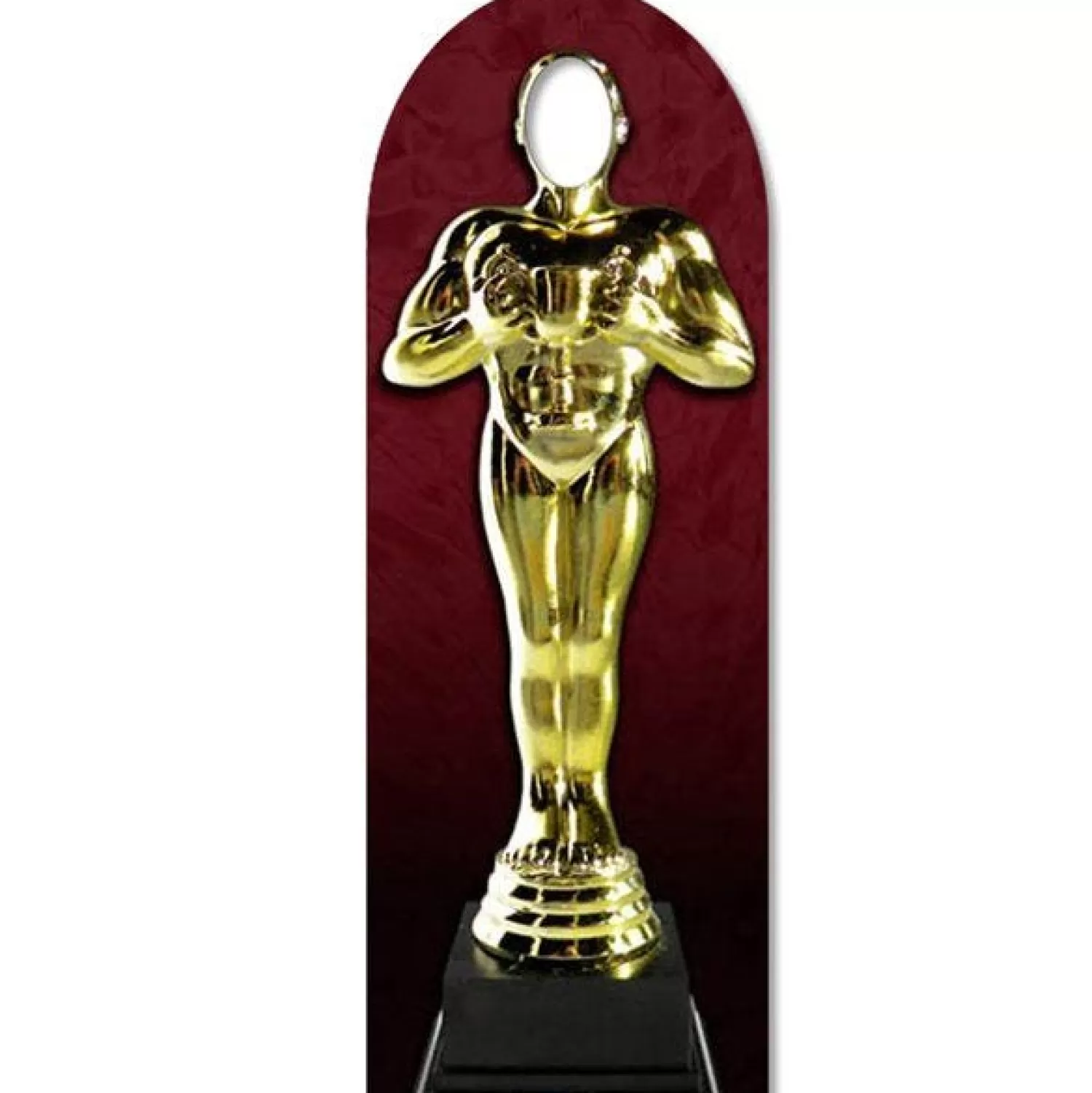 Store Party Delights Hollywood Awards Night Golden Statue Stand In Photo Prop - 180M X 61Cm