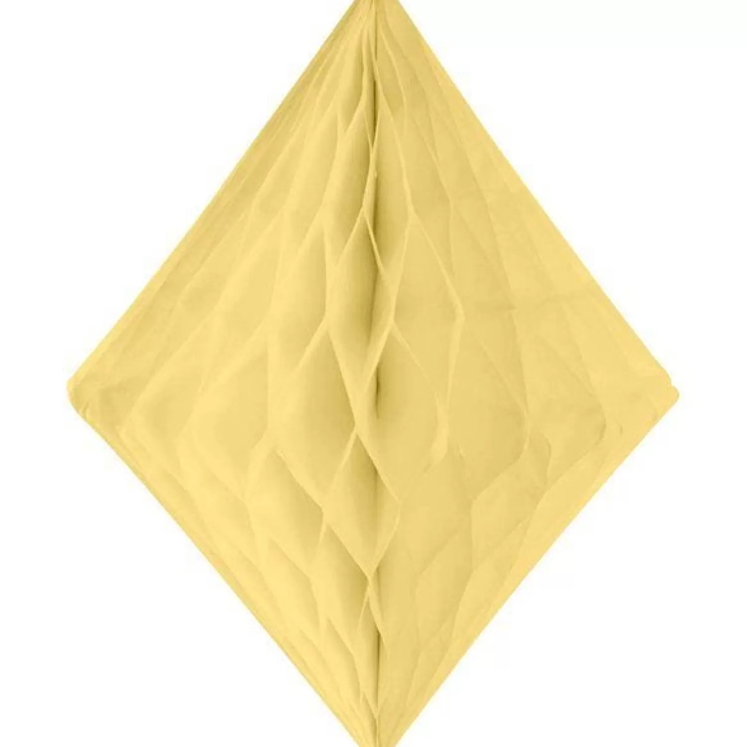 New Party Delights Ivory White Honeycomb Diamond Decoration - 30Cm