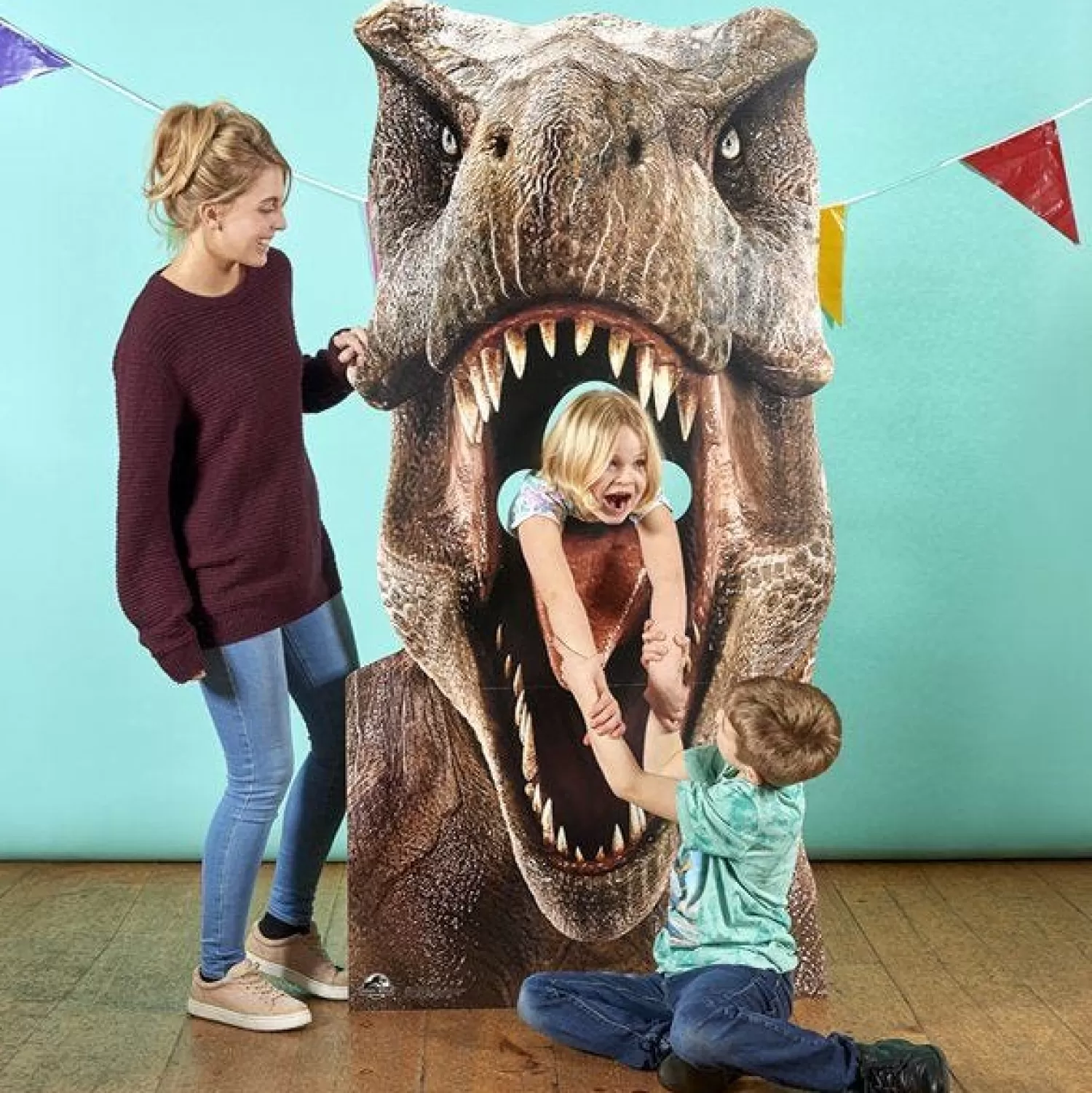 Hot Party Delights Jurassic World T- Rex Dinosaur Stand In Photo Prop - 1.88M