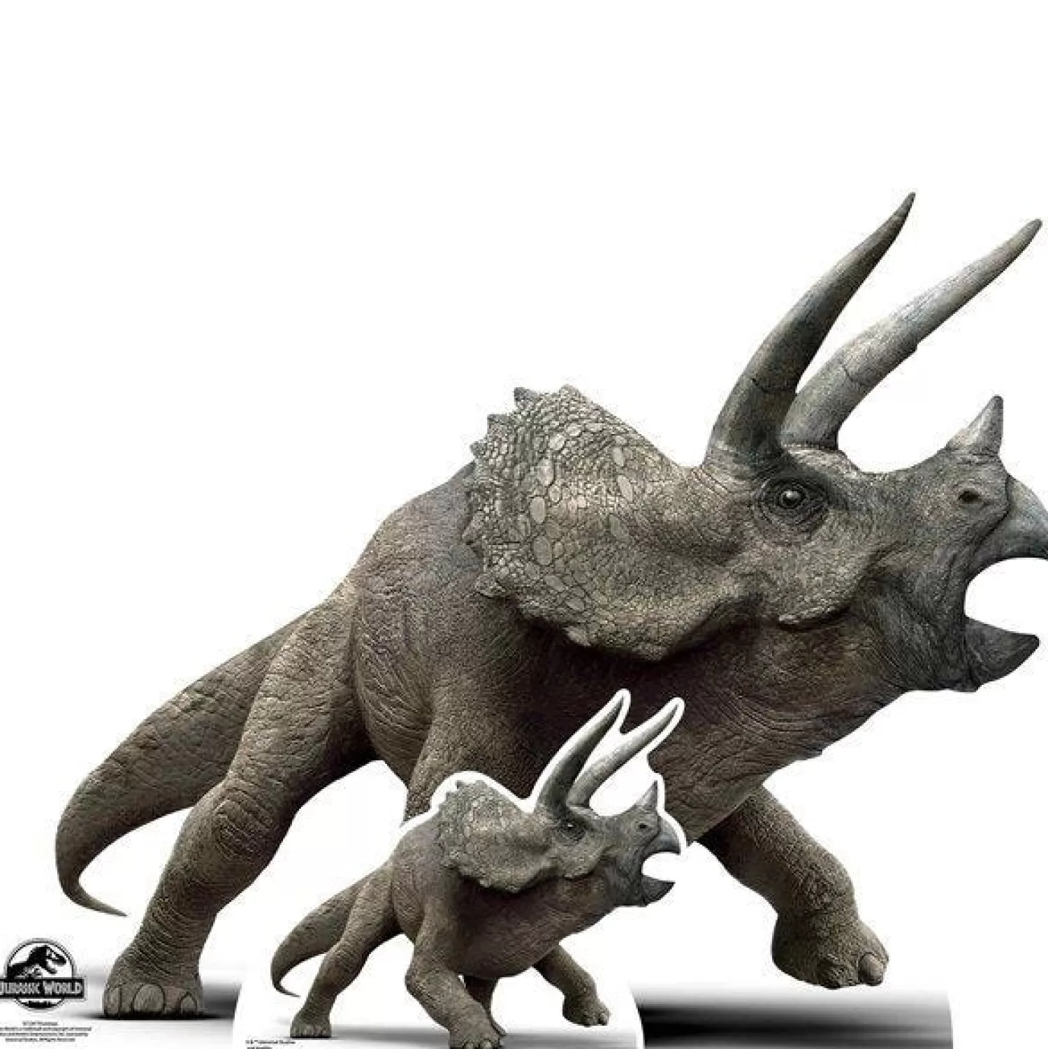 Outlet Party Delights Jurassic World Triceratops Dinosaur Cardboard Cutout - 120Cm X 96Cm