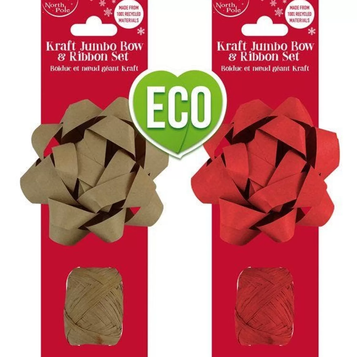 Kraft Bow And Raffia Cop - 2 Assorted Designs<Party Delights Cheap
