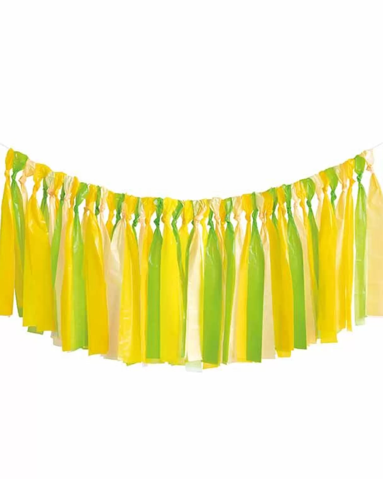 Online Party Delights Lime Green, Yellow, & Light Yellow Plastic Fringe Photo Backdrop Kit