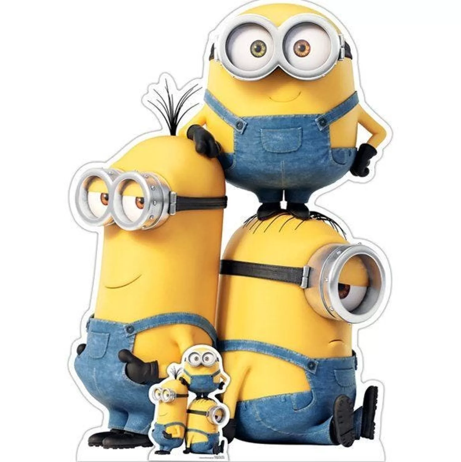 Discount Party Delights Minions 2 Kevin Bob And Stuart Medium Cardboard Cutout - 131Cm