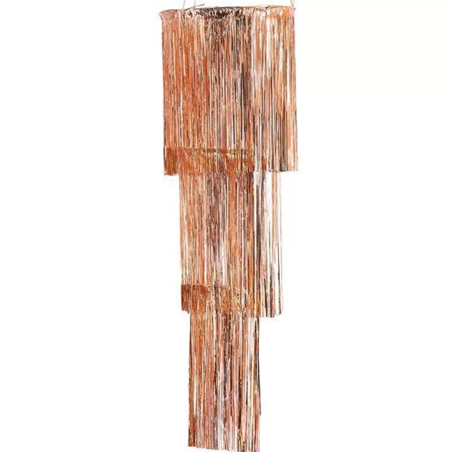 Best Party Delights Mix It Up Rose Gold Foil Fringe Chandelier Decoration - 1.3M X 40Cm