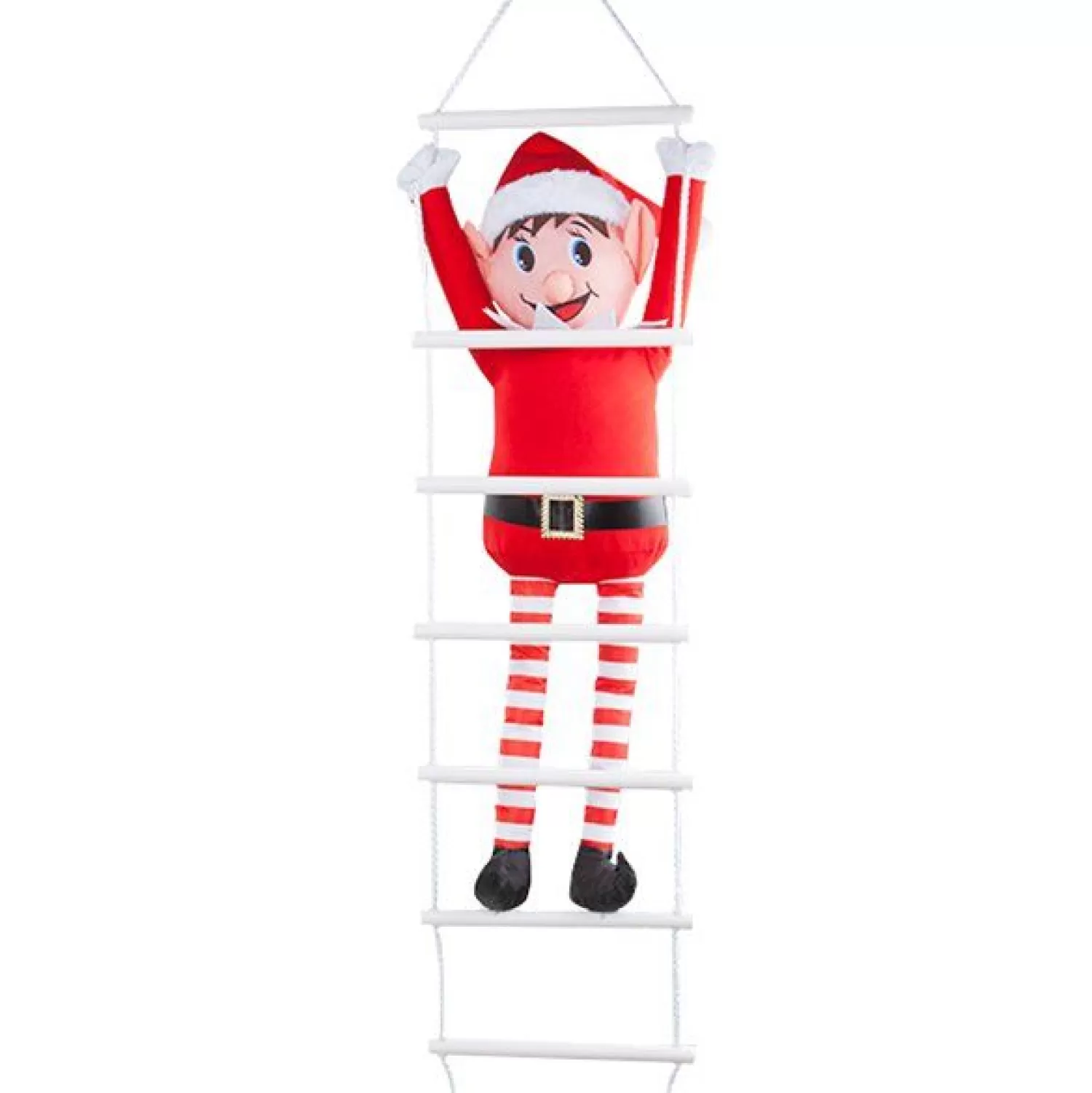Naughty Elf On Ladder Outdoor Christmas Decoration - 80Cm<Party Delights Best Sale