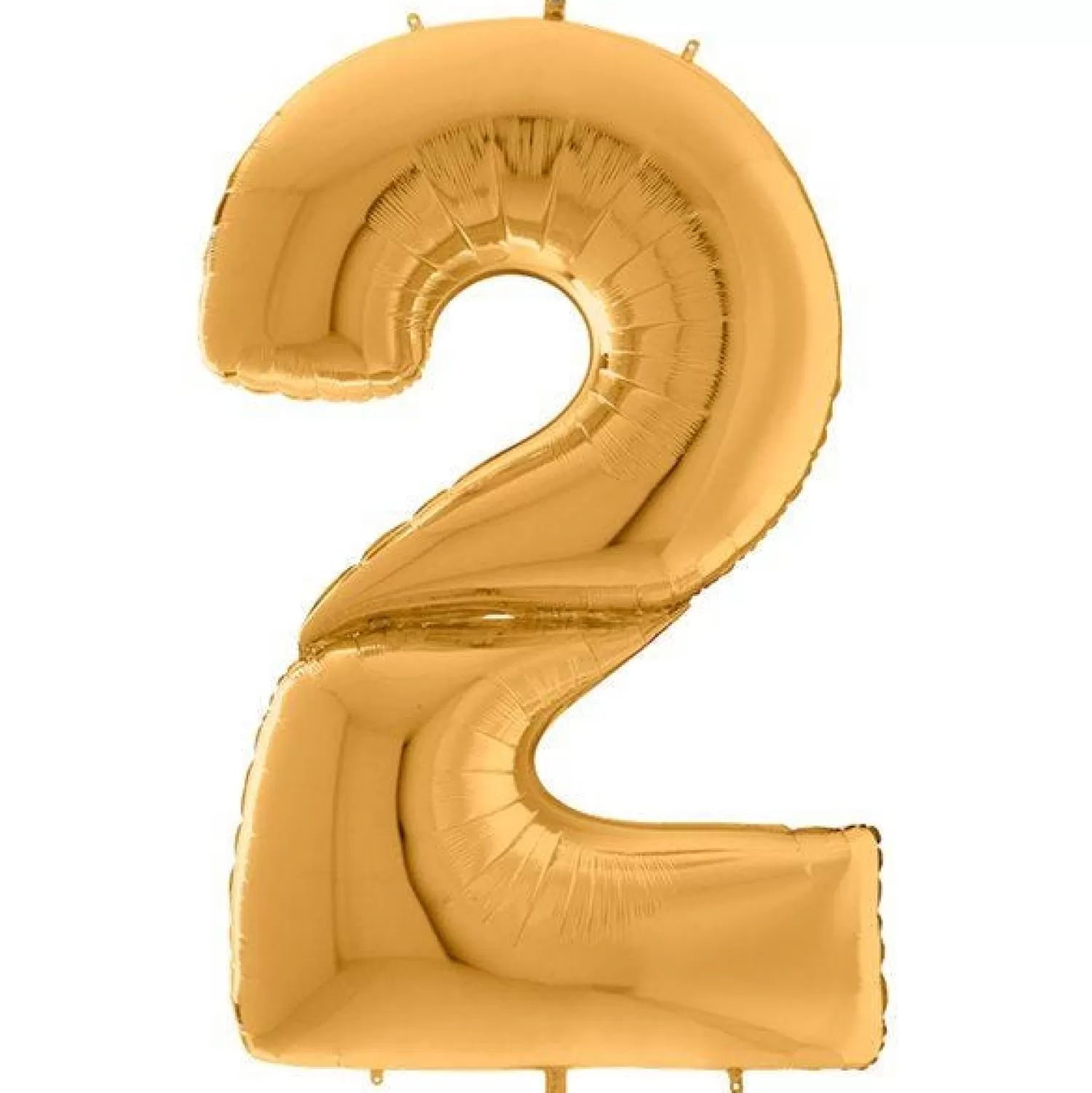 Fashion Party Delights Number 2 Gold Foil Balloon - 64"