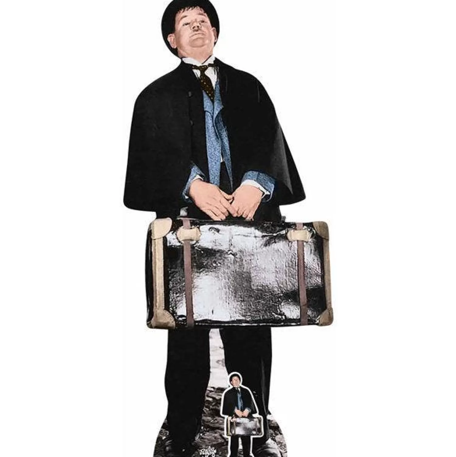 Discount Party Delights Oliver Hardy Cardboard Cutout - 184Cm X 82Cm