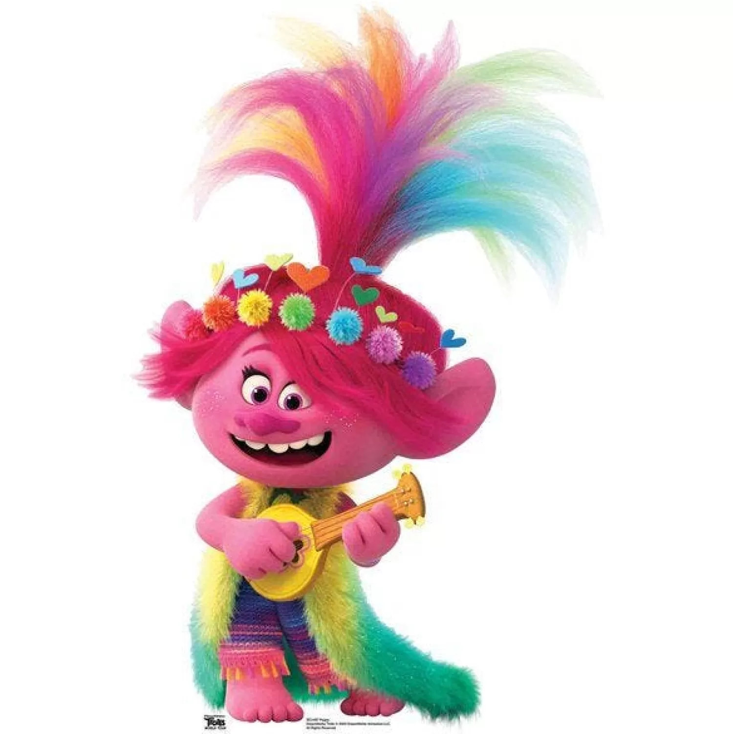Discount Party Delights Poppy Ukulele Trolls World Tour Cardboard Cutout - 95Cm X 63Cm