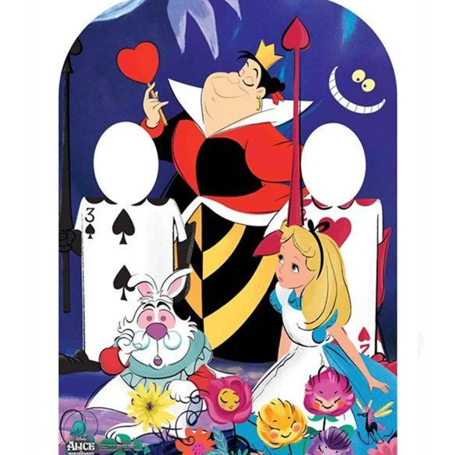 Store Party Delights Queen Of Hearts Stand-In Cardboard Photo Prop - 131Cm X 95Cm