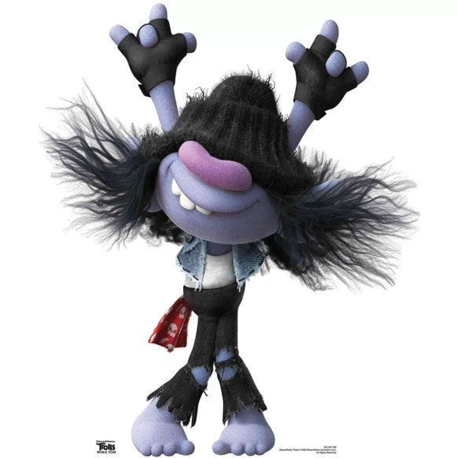 Hot Party Delights Riff Trolls World Tour Cardboard Cutout - 88Cm X 75Cm