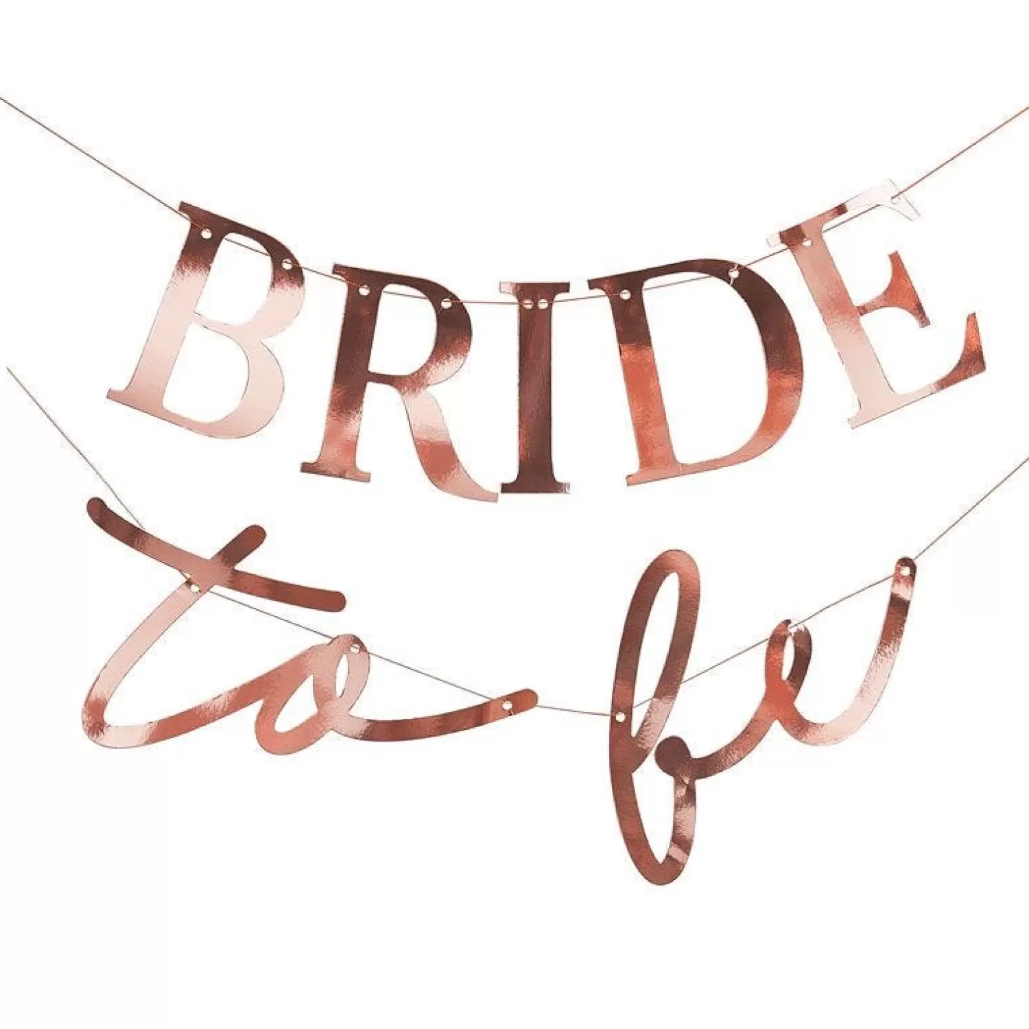 Shop Party Delights Rose Gold 'Bride To Be' Paper Banner - 1.5M