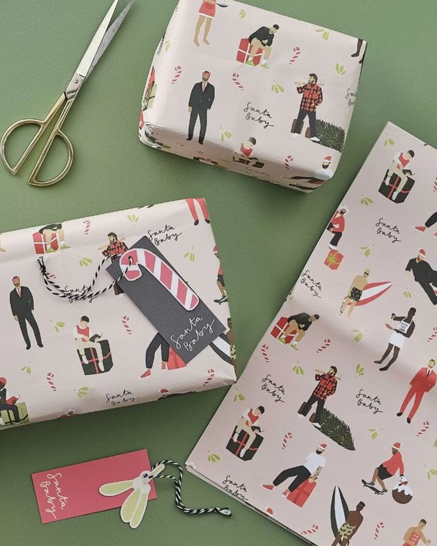 Santa Wrap & Tag Gift Wrap<Party Delights Discount