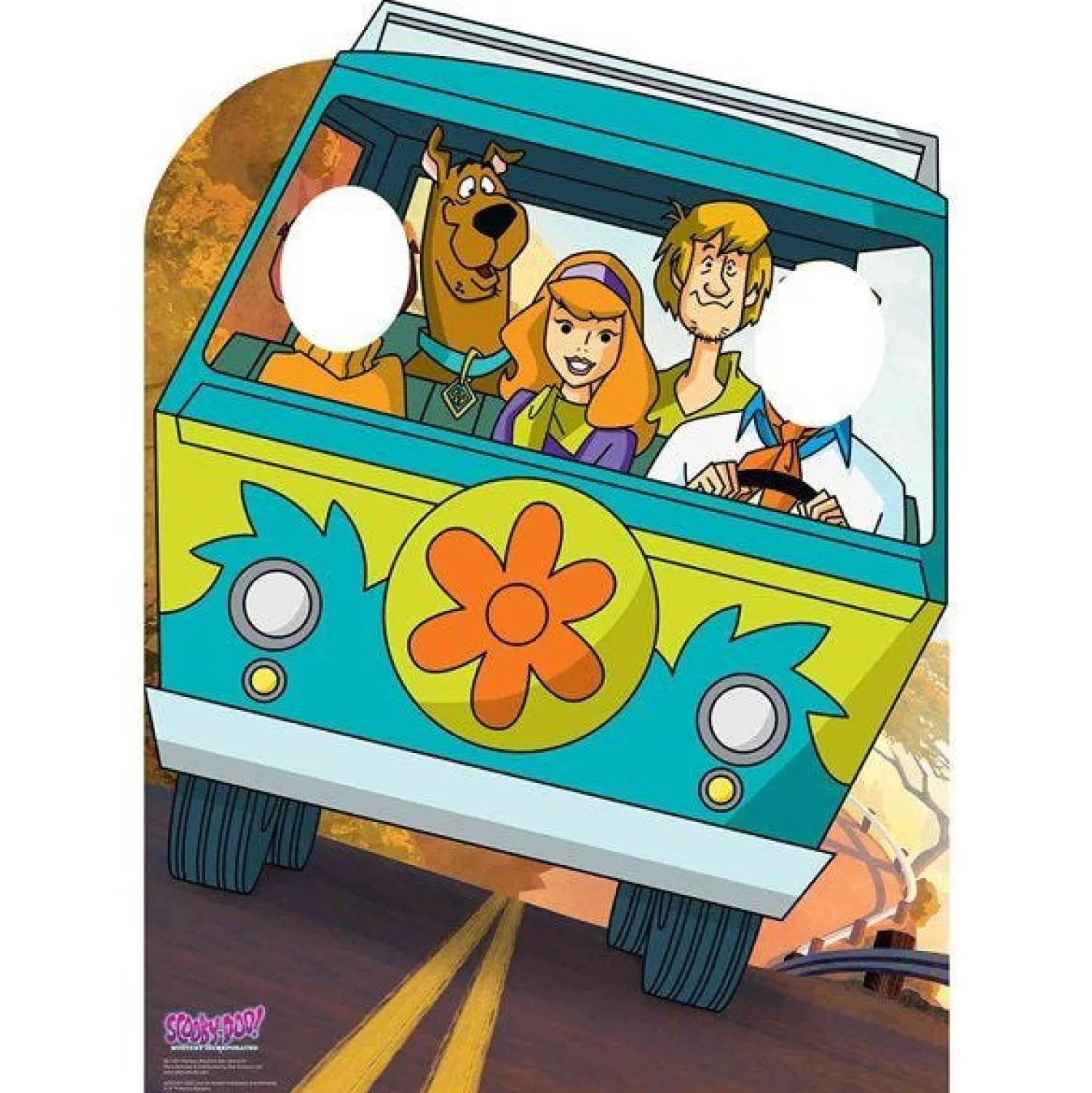 Discount Party Delights Scooby Doo Mystery Machine Stand-In Cardboard Photo Prop - 134Cm X 98Cm