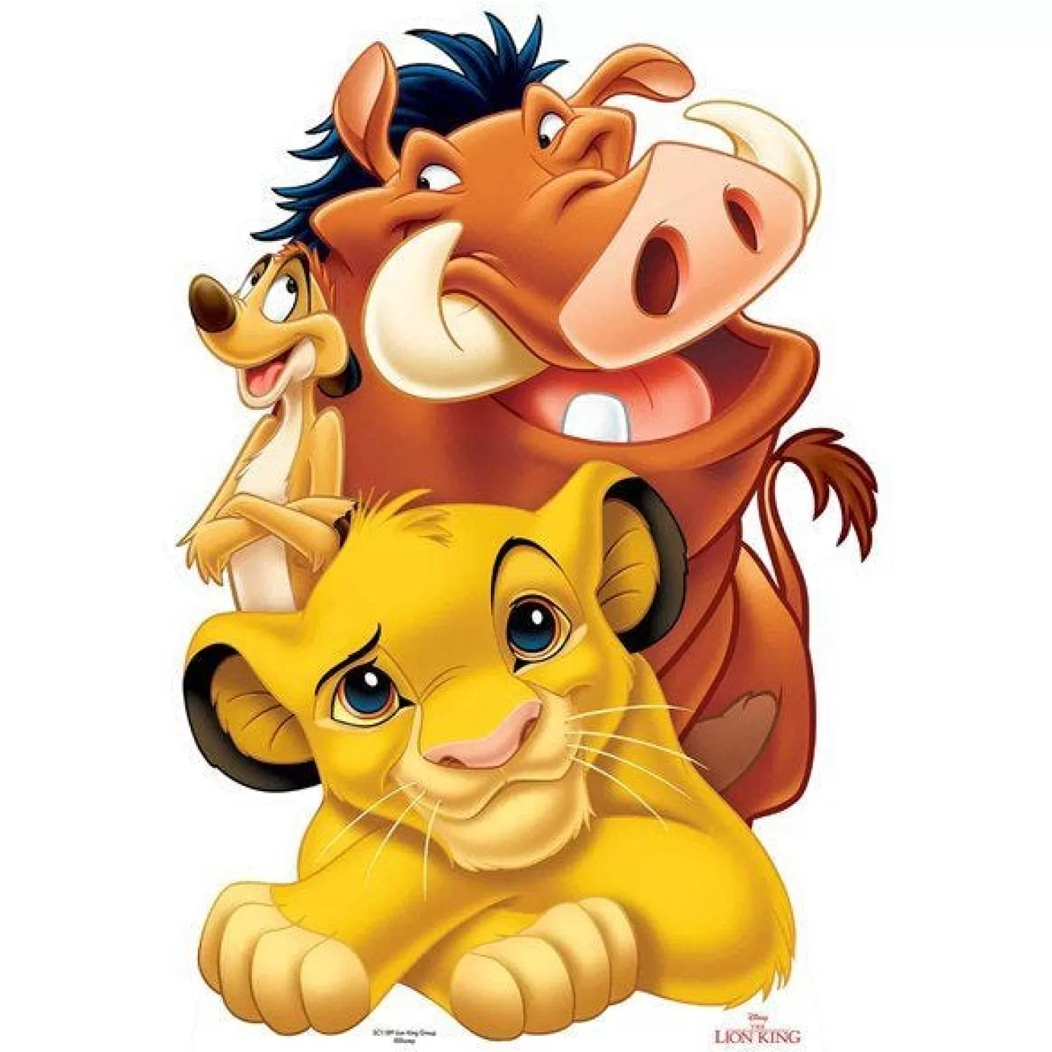 Online Party Delights Simba, Timon & Pumbaa Disney Lion King Cardboard Cutout - 135Cm X 92Cm