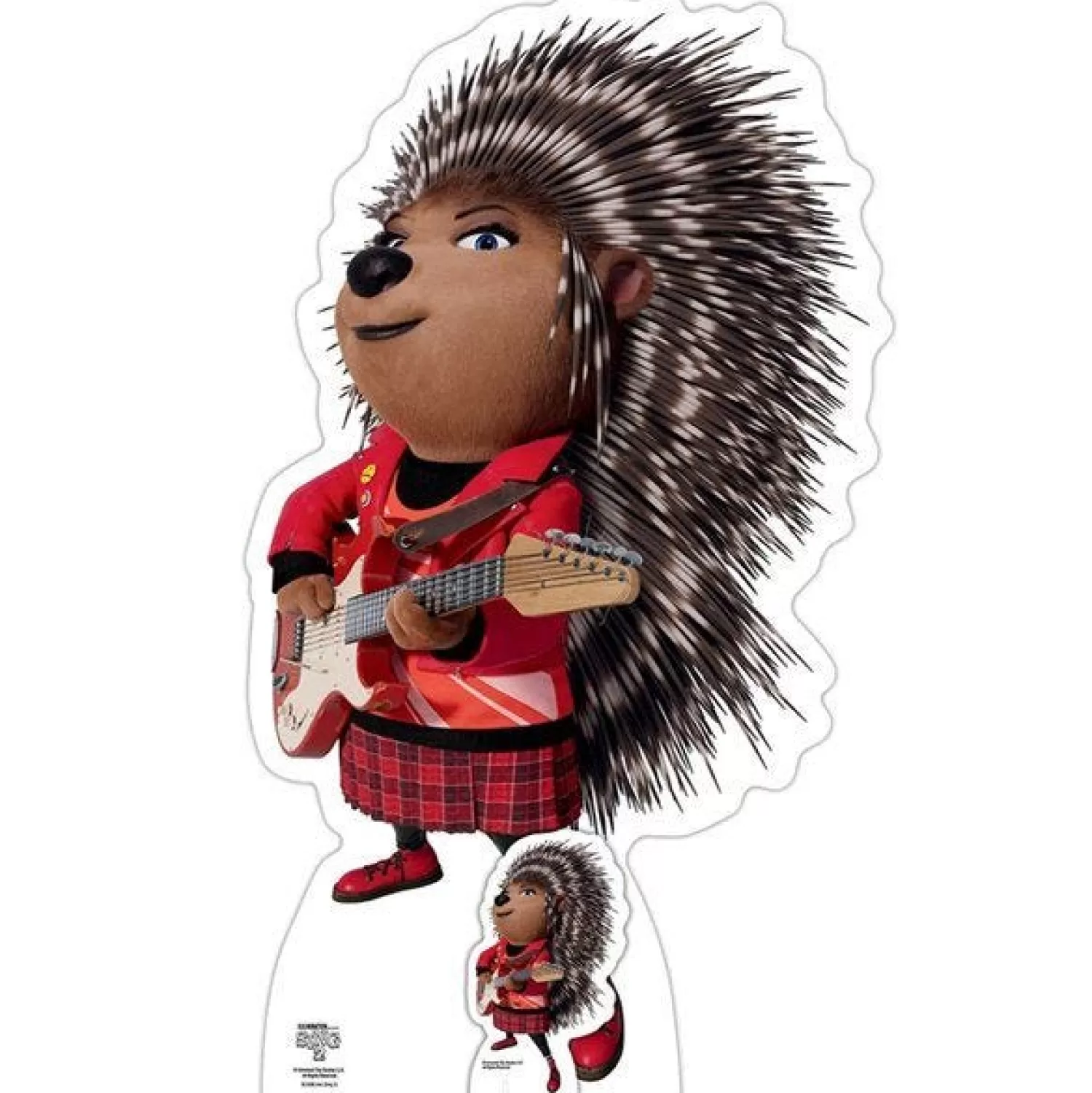Cheap Party Delights Sing 2 Ash Porcupine Cardboard Cutout - 83Cm X 49Cm