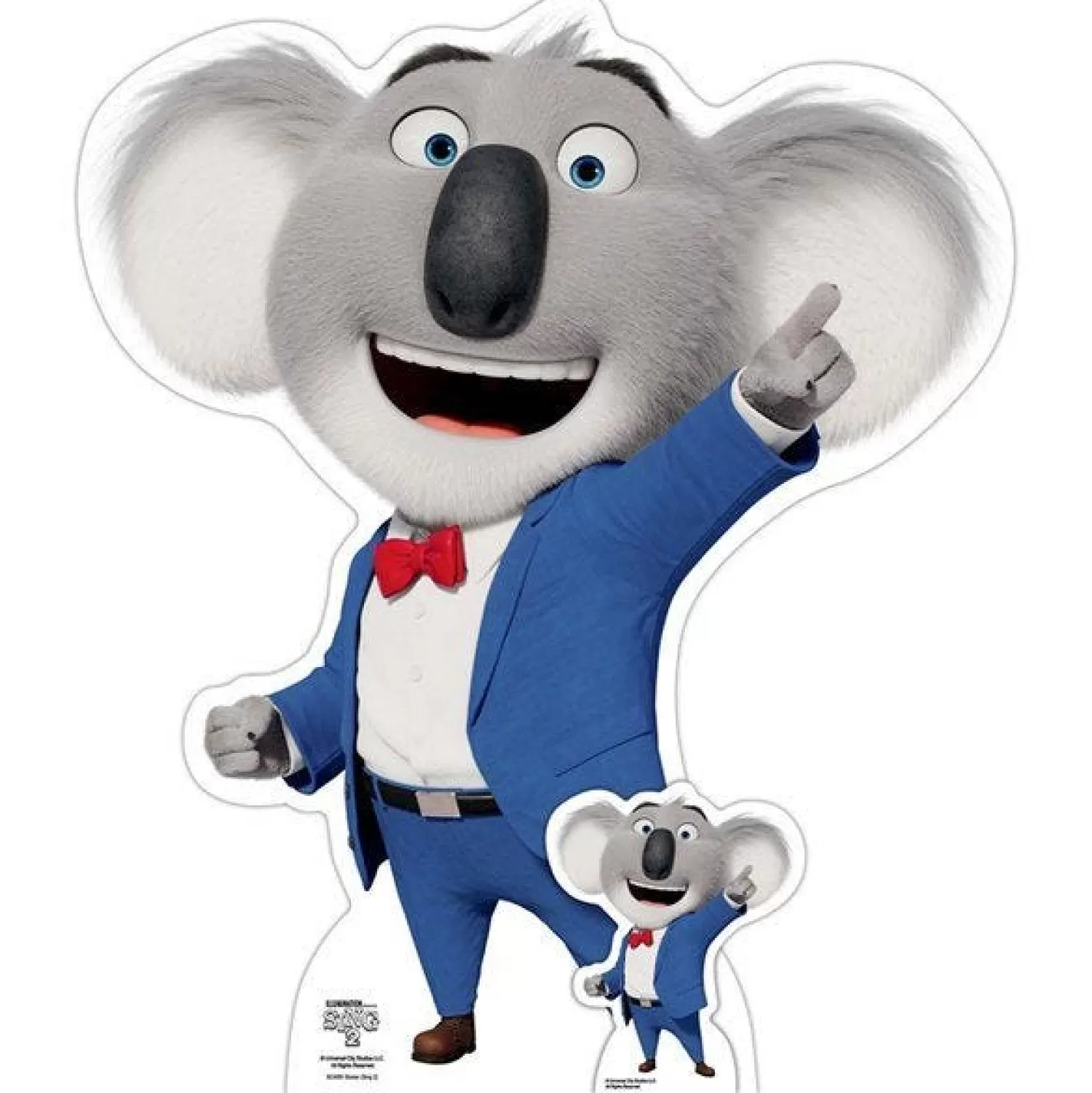 Hot Party Delights Sing 2 Buster Koala Small Cardboard Cutout - 66Cm X 56Cm