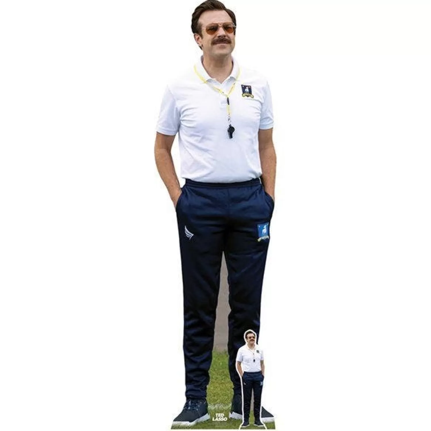 Discount Party Delights Ted Lasso Football Manager Jason Sudeikis Cardboard Cutout - 184Cm X 52Cm